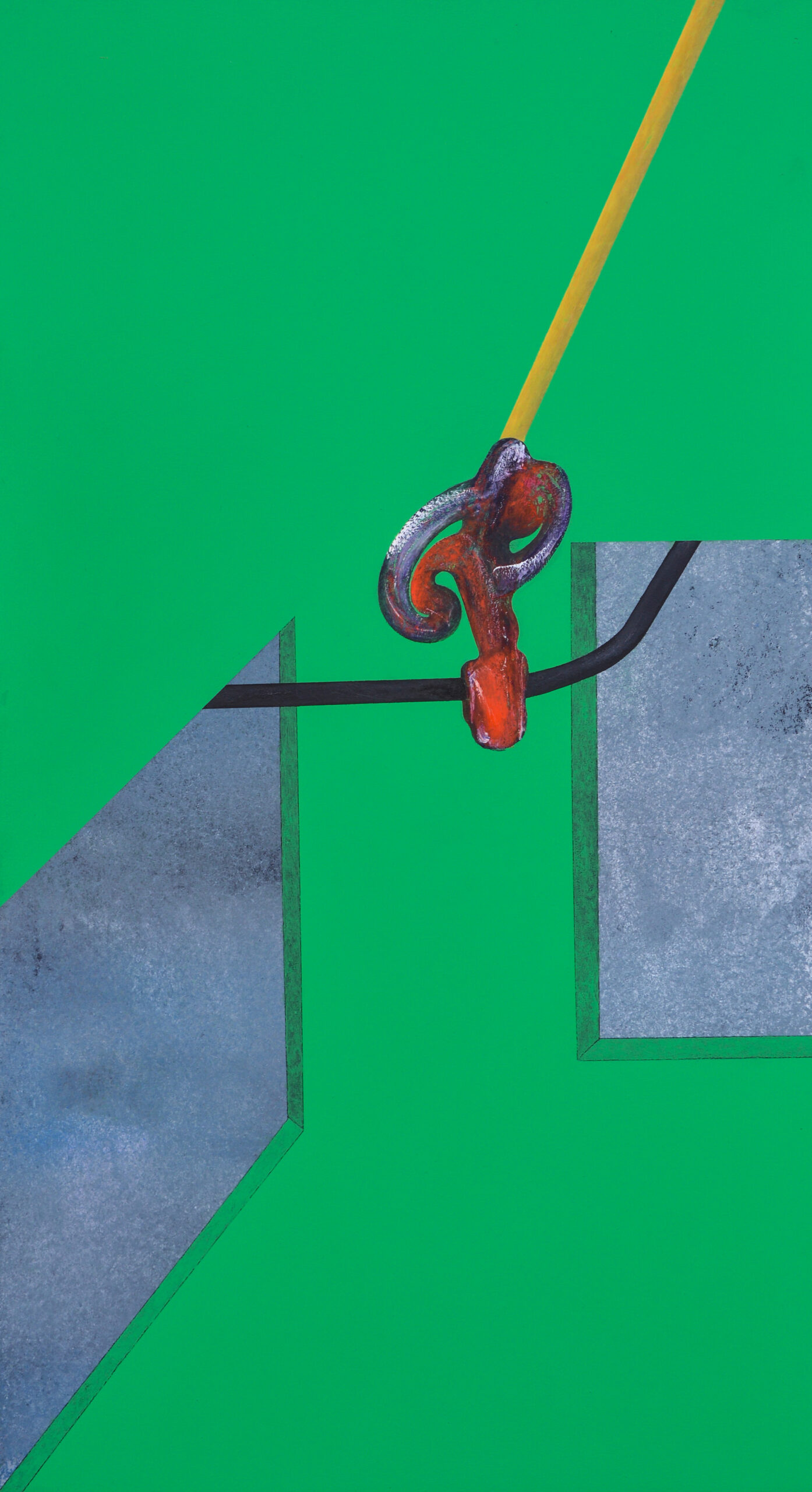 Enigma, tecnica mista su tela, 90×50 cm, 2018 (1)