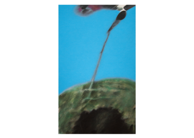 Senza titolo (periferica), tecnica mista si tela, 50x30cm, 2024 - Iacopo Pesenti