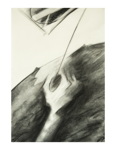 Previsioni del tempo (III), carboncino e grafite su carta, 29,5x21cm, 2023 - Iacopo Pesenti