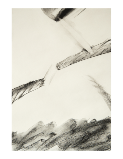 Previsioni del tempo (VI), carboncino e grafite su carta, 29,5x21cm, 2023 - Iacopo Pesenti