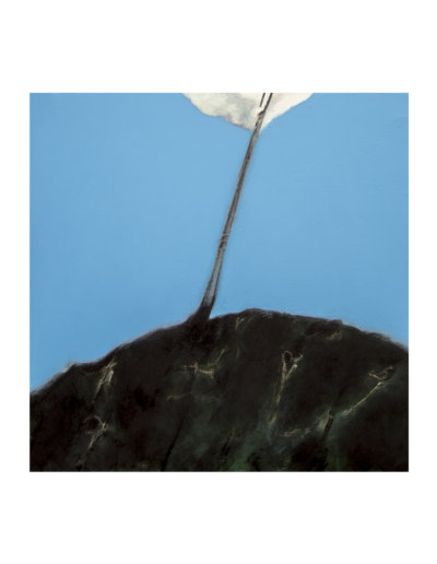 Senza titolo (silenzio), tecnica mista su tela, 60x60cm, 2024 - Iacopo Pesenti