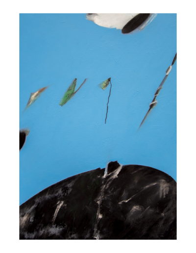 Senza titolo, tecnica mista su tela, 100x70cm, 2024 - Iacopo Pesenti