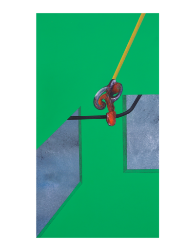 Enigma, tecnica mista su tela, 90x50cm, 2018 - Iacopo Pesenti