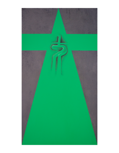 Enigma, tecnica mista su tela, 90x50cm, 2018 - Iacopo Pesenti
