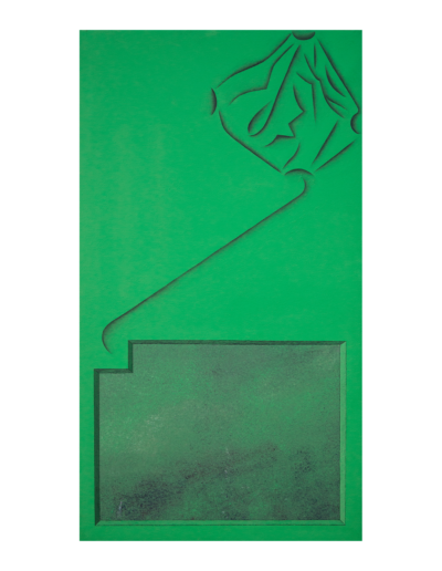 Enigma, tecnica mista su tela, 90x50cm, 2018 - Iacopo Pesenti