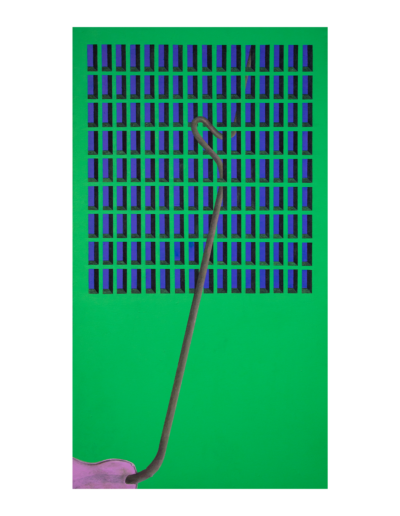 Enigma, tecnica mista su tela, 90x50cm, 2018 - Iacopo Pesenti