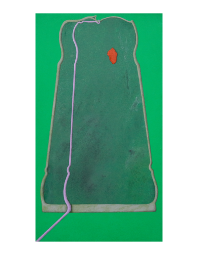 Enigma, tecnica mista su tela, 90x50cm, 2018 - Iacopo Pesenti