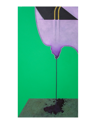 Enigma, tecnica mista su tela, 90x50cm, 2018 - Iacopo Pesenti