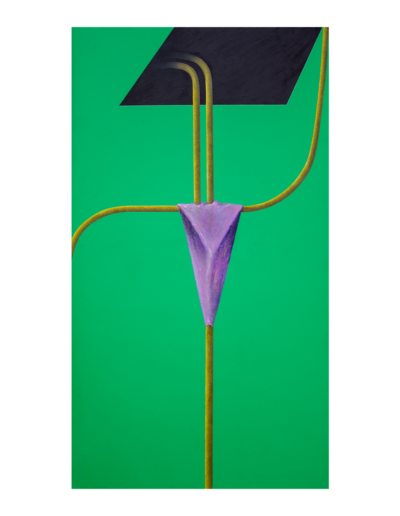Enigma, tecnica mista su tela, 90x50cm, 2018 - Iacopo Pesenti