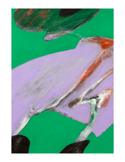 Senza titolo (le mani del pittore), tecnica mista su cartone vegetale, 43x29,5cm, 2022 - Iacopo Pesenti