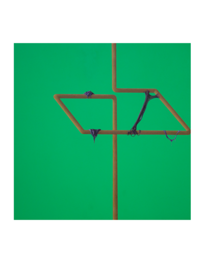 Enigma, tecnica mista su tela, 100x100cm, 2019 - Iacopo Pesenti