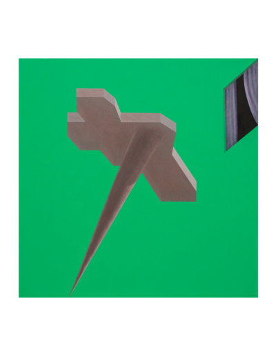 Enigma, tecnica mista su tela, 100x100cm, 2019 - Iacopo Pesenti