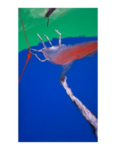 Senza titolo (la mano del pittore) tecnica mista su tela, 50x30cm, 2022 - Iacopo Pesenti