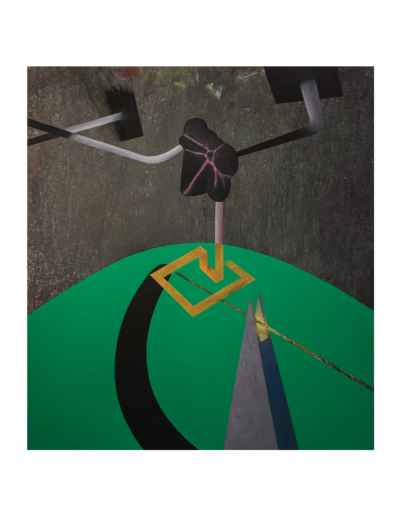 Iperuranio, tecnica mista su tavola, 90x100cm, 2017 - Iacopo Pesenti