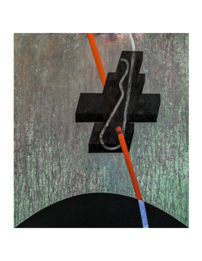 Iperuranio, tecnica mista su tavola, 90x100cm, 2017 - Iacopo Pesenti