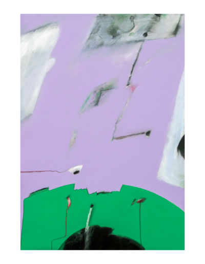 Senza titolo, tecnica mista su tela, 100 x 70 cm, 2023 - Iacopo Pesenti
