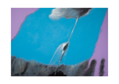Senza titolo, tecnica mista su tela, 50x70cm, 2025 - Iacopo Pesenti